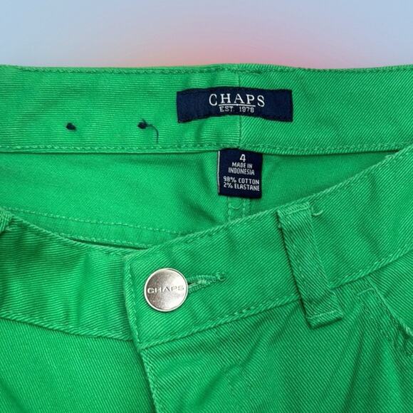 CHAPS Women’s 4 Green Capri Jeans - Picture 4 of 4